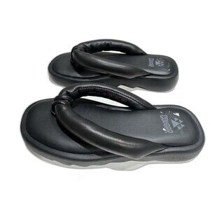 Cougar Jasmine Black Cushioned Platform Flip Flops Sandals Women’s 6M Comfort